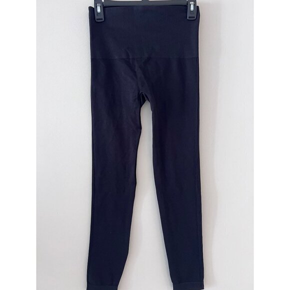 Spanx Look At Me Now Seamless Leggings Black size Large excellent pre owned - Picture 3 of 4